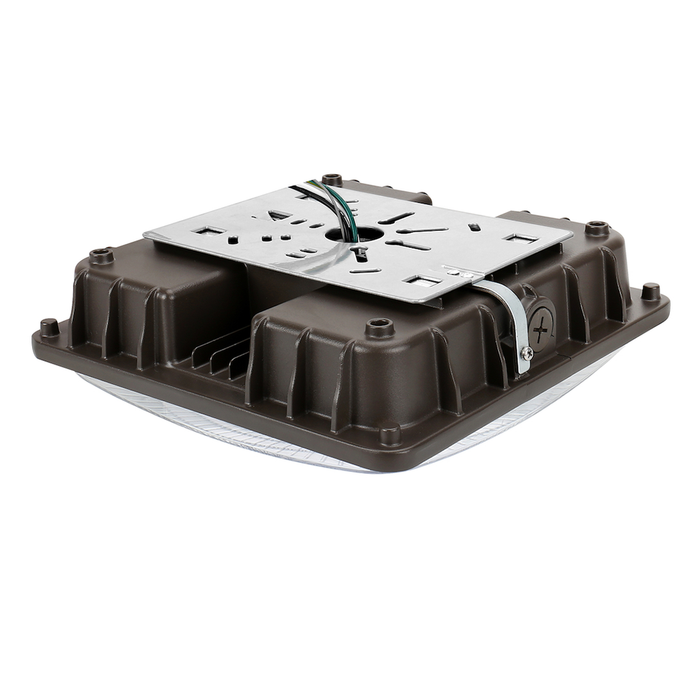 Topaz F-CPS/40W/40K/BZ LED Square Canopy 40W 4000K 5000Lm 120-277Vac Dimmable 80 CRI Light Bronze (T70551)