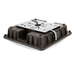 Topaz F-CPS/40W/50K/BZ LED Square Canopy 40W 5000K 5000Lm 120-277Vac Dimmable 80 CRI Light Bronze (T70466)
