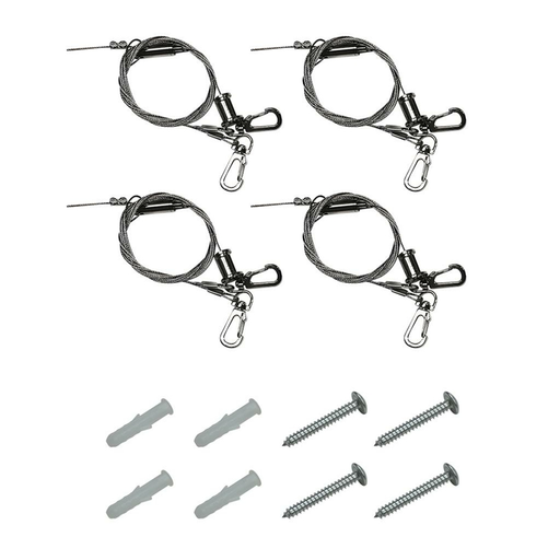 Topaz F-L8/CABLE/CTS-87 8 Foot Suspended Mount Cable Kit - 4 Cables/Mounting Hardware (T71111)
