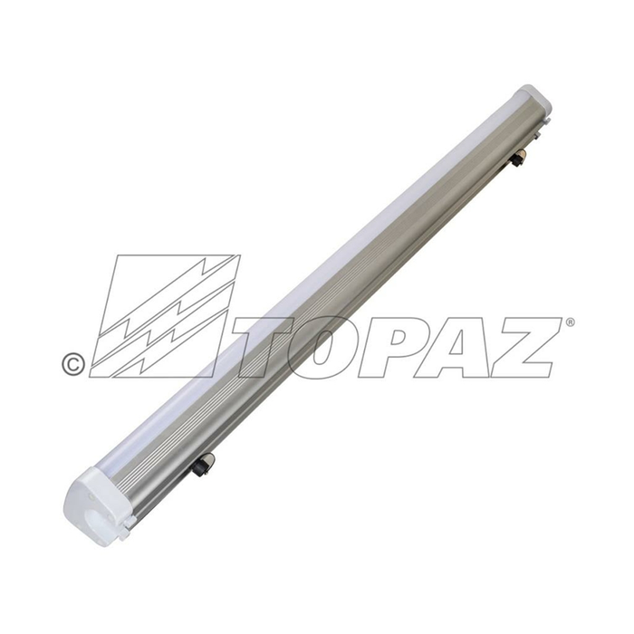 Topaz F-VT4/50W/50K-86 4 Foot 50W LED Linear Vaportight Fixture 5000K 6500Lm 80 CRI 120 Degree Beam Angle 120-277V (T71056)