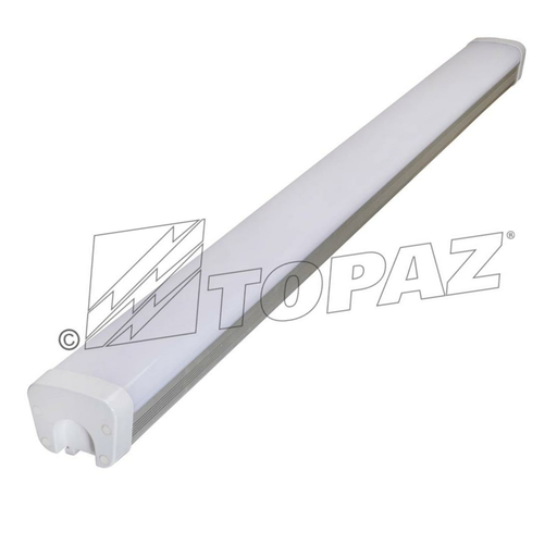 Topaz F-VT4/50W/50K-86 4 Foot 50W LED Linear Vaportight Fixture 5000K 6500Lm 80 CRI 120 Degree Beam Angle 120-277V (T71056)