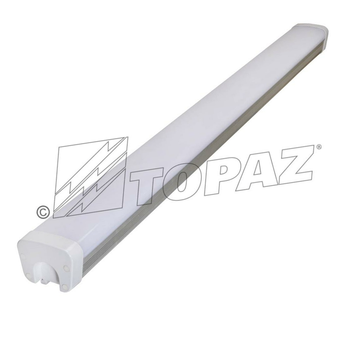 Topaz F-VT4/50W/50K-86 4 Foot 50W LED Linear Vaportight Fixture 5000K 6500Lm 80 CRI 120 Degree Beam Angle 120-277V (T71056)