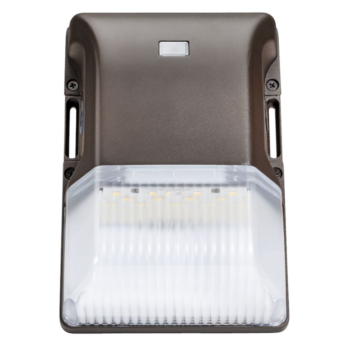Topaz F-WPC/20W/CTS/BZ LED Compact Wall Pack 20W CCT Selectable 3000K/4000K/5000K 2500Lm 0-10V Dimming 120-277V 80 CRI Photocell Bronze (T71029)