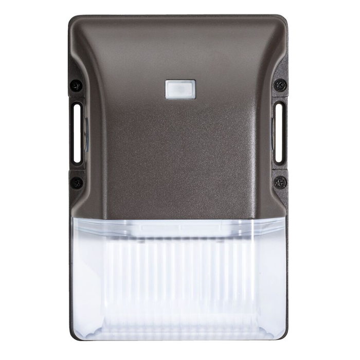 Topaz F-WPC/15W/CTS/BZ LED Compact Wall Pack 15W CCT Selectable 3000K/4000K/5000K 1875Lm 0-10V Dimming 120-277V 80 CRI Photocell Bronze (T71027)