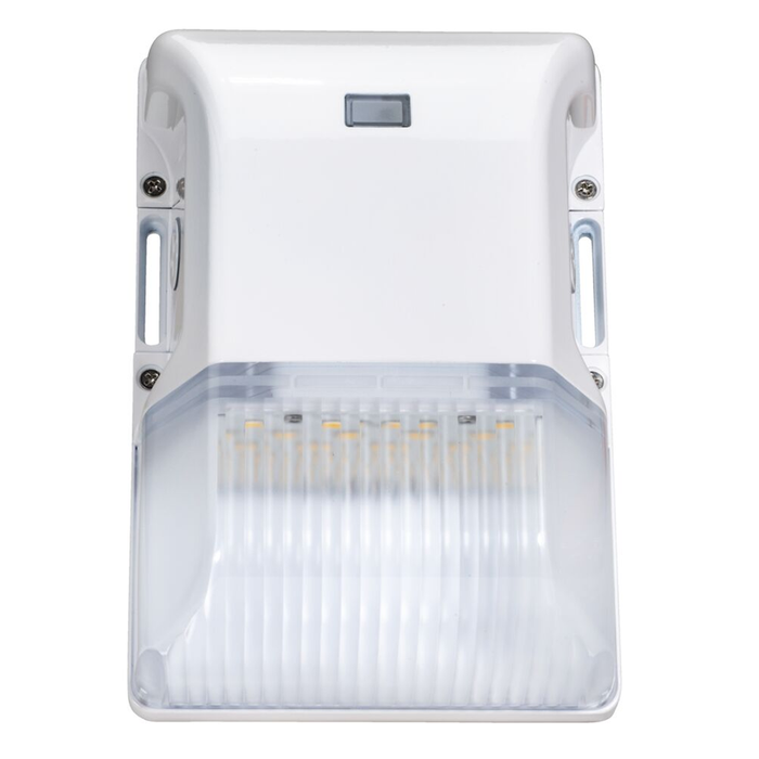 Topaz F-WPC/15W/CTS/WH LED Compact Wall Pack 15W CCT Selectable 3000K/4000K/5000K 1875Lm 0-10V Dimming 120-277V 80 CRI Photocell White (T71028)