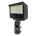 Topaz FL-100PCS-SFYK-HV LED Flood High Voltage Power/CCT Selectable 60W/80W/100W 3000K/4000K/5000K 277-480V Dimmable Slipfitter And Yoke Mount Photocell Bronze (T76853)