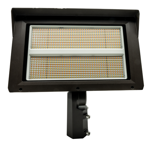 Topaz FL-290PCS-SFYK-HV LED Flood High Voltage Power/CCT Selectable 200W/240W/290W 3000K/4000K/5000K 277-480V Dimmable Slipfitter And Yoke Mount Photocell Bronze (T76857)