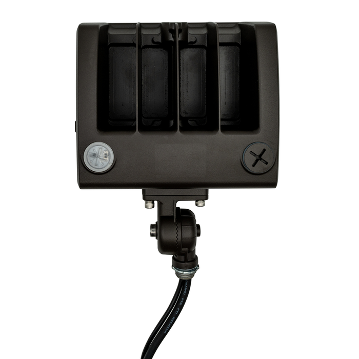 Topaz FL-60PCS-KNTR LED Flood Power/CCT Selectable 40W/50W/60W 3000K/4000K/5000K 120-277V Dimmable Knuckle And Trunnion Mount Photocell Bronze (T76851)