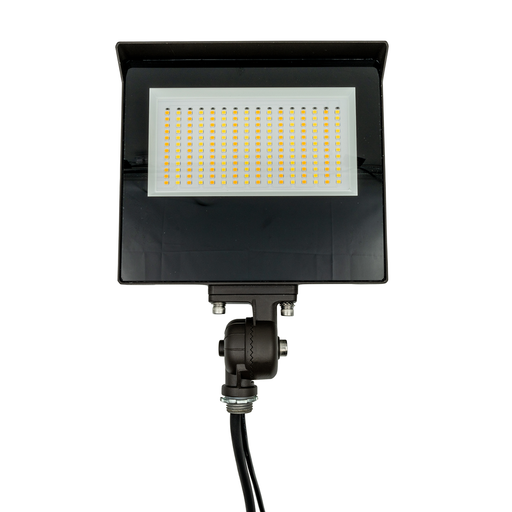 Topaz FL-60PCS-KNTR LED Flood Power/CCT Selectable 40W/50W/60W 3000K/4000K/5000K 120-277V Dimmable Knuckle And Trunnion Mount Photocell Bronze (T76851)