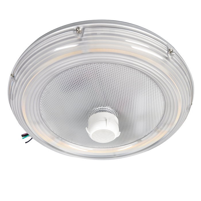 Topaz GCP-100PCS-WH-EM Slim Round Canopy Power/CCT Selectable 30W/50W/75W/100W 3000K/4000K/5000K 120-277V 80 CRI Emergency Battery Backup White (T76796)