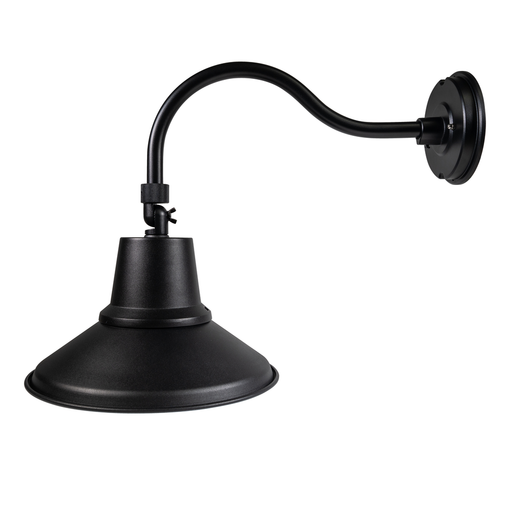 Topaz GNL-25PCS-BK Gooseneck Wall Mount Power/CCT Selectable 15W/20W/25W 2700K/3000K/3500K/4000K/5000K 120-277V 120 Degree Beam Angle Black (TX4090)