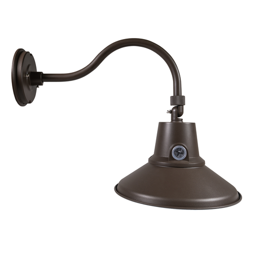 Topaz GNL-25PCS-BZ Gooseneck Wall Mount Power/CCT Selectable 15W/20W/25W 2700K/3000K/3500K/4000K/5000K 120-277V 120 Degree Beam Angle Bronze (TX4091)