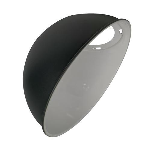 Topaz GNL-AD-BK Angled Dome Reflector For Gooseneck Wall Mount Fixtures Matte Black (TX4092)