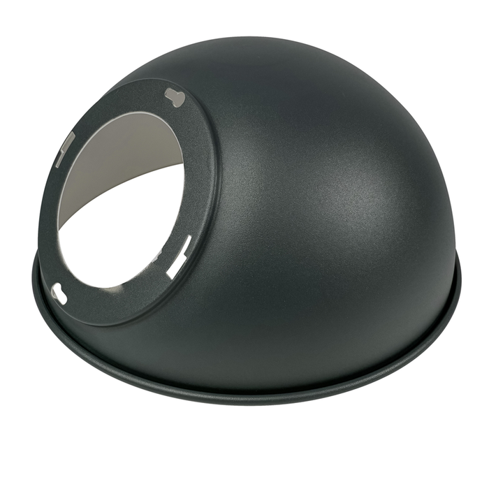 Topaz GNL-AD-BK Angled Dome Reflector For Gooseneck Wall Mount Fixtures Matte Black (TX4092)