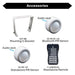 Topaz GCP-100PCS-WH Slim Round Canopy Power/CCT Selectable 30W/50W/75W/100W 3000K/4000K/5000K 120-277V 80 CRI 150 Degree Beam Angle White (T76795)