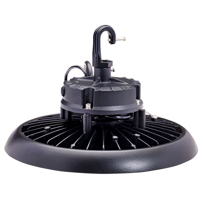 Topaz HBC-200W-PCTS-BL Round LED High Bay Power/CCT Selectable 150W/180W/200W 4000K/5000K 120-277V 90 Degree Optical Lens Black (T73569)