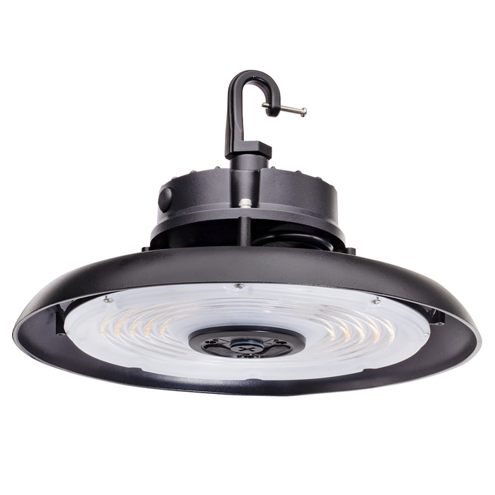 Topaz HBC-200W-PCTS-BL Round LED High Bay Power/CCT Selectable 150W/180W/200W 4000K/5000K 120-277V 90 Degree Optical Lens Black (T73569)