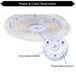 Topaz HBC-150W-PCTS-WH Round LED High Bay Power/CCT Selectable 100W/120W/150W 4000K/5000K 120-277V 90 Degree Optical Lens White (T73568)
