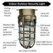 Topaz L1706AB Vaportight Industrial Jelly Jar Ceiling Mount Incandescent/LED Lamp Ready Antique Bass E26 Socket (TX4102)
