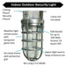 Topaz L1706BS Vaportight Industrial Jelly Jar Ceiling Mount Incandescent/LED Lamp Ready Brush Steel E26 Socket (TX4104)