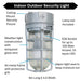 Topaz L1706 Vaportight Industrial Jelly Jar Ceiling Mount Incandescent/LED Lamp Ready Gray E26 Socket (TX4101)