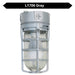 Topaz L1706 Vaportight Industrial Jelly Jar Ceiling Mount Incandescent/LED Lamp Ready Gray E26 Socket (TX4101)