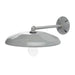 Topaz L1711 Lamp Ready Farmhouse Metal Fixture 12 Inch Bowl Reflector E26 Socket With Arm And Wall Plate Gray (TX4110)
