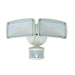 Topaz L17SL252MW 2-Head Motion Activated LED Security Light 32W 3200Lm 6000K Wall Mount White (TX4118)