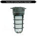Topaz L17VP06BLK LED Vaportight Black Ceiling Mount Fixture 15W 850Lm 4000K 120V (TX4121)