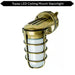 Topaz L17VP07AB LED Vaportight Bronze Wall Mount Fixture 15W 850Lm 4000K 120V (TX4124)