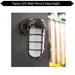 Topaz L17VP07BLK LED Vaportight Black Wall Mount Fixture 15W 850Lm 4000K 120V (TX4125)