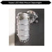 Topaz L17VP07BS LED Vaportight Steel Wall Mount Fixture 15W 850Lm 4000K 120V (TX4126)