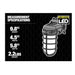 Topaz L17VP07G LED Vaportight Gray Wall Mount Fixture 15W 850Lm 4000K 120V (TX4127)