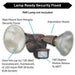 Topaz L6003WH Lamp Ready 2-Head Security Flood White 180 Degree Motion Sensor Use [2] 125W Maximum Incandescent Or LED Bulb [Not Included] (TX4132)