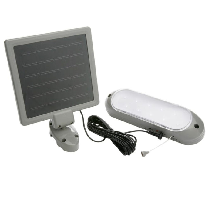 Topaz L949 Solar Panel And Shed Light 2-4 Hour Runtime High-Low With [3] AA Recharge Batteries (TX4136)