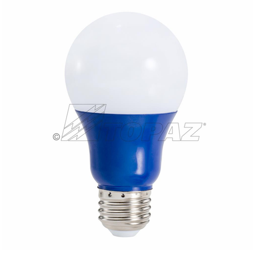 Topaz LA19/3/BLUE-46 LED A19 Medium E26 Base Blue Bulb 2.5W 25Lm 120V (T79664)