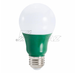 Topaz LA19/3/GREEN-46 LED A19 Medium E26 Base Green Bulb 2.5W 135Lm 120V (T79666)