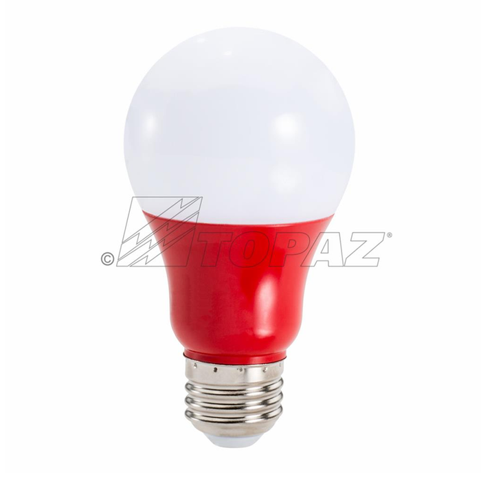 Topaz LA19/3/RED-46 LED A19 Medium E26 Base Red Bulb 2.5W 70Lm 120V (T79668)