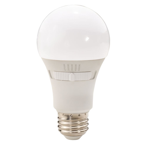 Topaz LA19-9W-CTS-D LED A19 Medium E26 Base 9W CCT Selectable 2700K/3000K/3500K/4000K/5000K 800Lm 120V 80 CRI 230 Degree Beam Angle Dimmable (T73664)