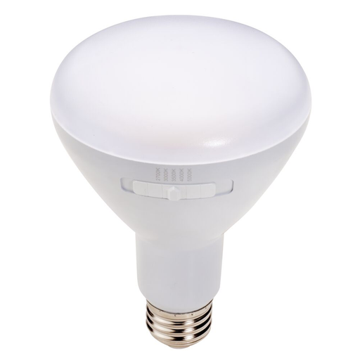 Topaz LBR30-9W-CTS-D LED BR30 Lamp Medium E26 Base 9W CCT Selectable 2700K/3000K/3500K/4000K/5000K 800Lm Dimmable 120V 80 CRI (T73665)