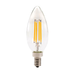 Topaz LCTC/5/927/ANTQ-61 LED Bullet B11 Filament Clear E12 Base 2700K 120V 5.5W 500Lm Dimmable T20 (T71139)