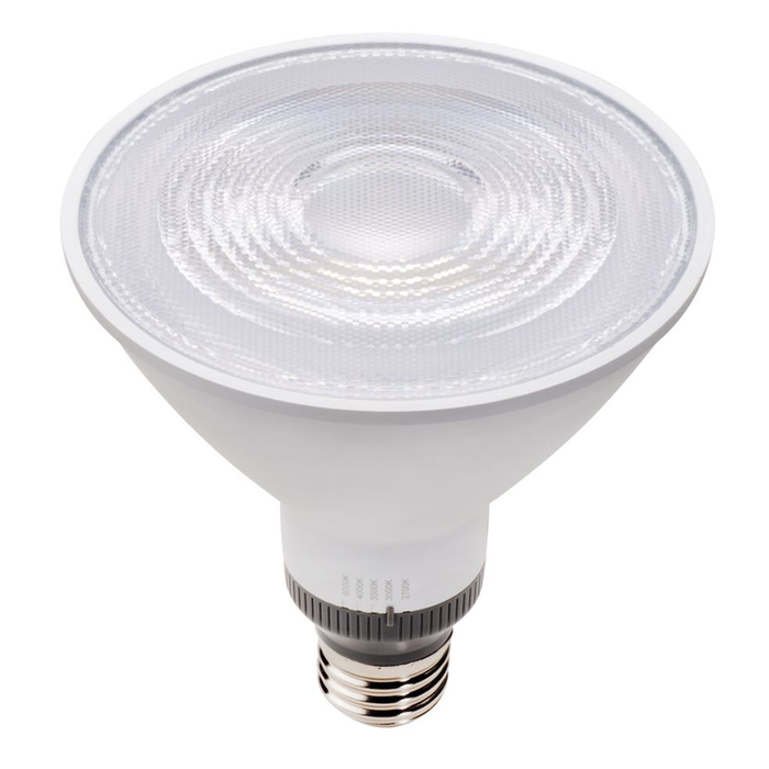 Topaz LP38-14W-CTS-FL-D LED PAR38 Medium E26 Base 14W CCT Selectable 2700K/3000K/3500K/4000K/5000K 1200Lm 120W Equivalent 40 Degree Beam Angle 80 CRI Dimmable (T73666)