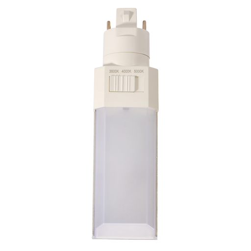 Topaz LPLTA-9W-CTSW-H LED PLT Retrofit 4-Pin G24q Base Plug-In Horizontal Type A 9W CCT Selectable 2700K/3000K/3500K 120 Degree Beam Angle 83 CRI Dimmable (T73660)