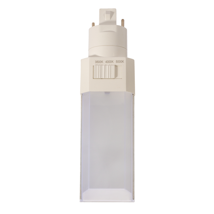 Topaz LPLTB-8W-CTSC-H LED PLT Retrofit 2-Pin G24d Base Plug-In Horizontal Type B 8W CCT Selectable 3500K/4000K/5000K 83 CRI Non-Dimmable 120-277V (T73657)