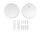 Topaz LSA-DC-CNPY-WH Canopy Drop Ceiling Surface Mount Kit With 12 Foot Power Cord/Connector White For LSA Architectural Linear Strip (T77062)