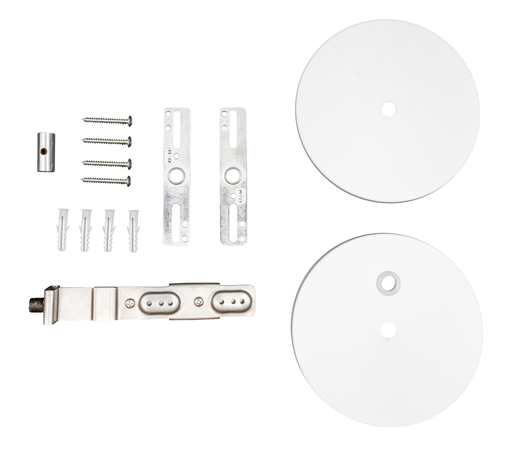 Topaz LSA-DWC-CNPY-WH Canopy Drywall Surface Mount Kit With 12 Foot Power Cord/Connector White For LSA Architectural Linear Strip (T77060)