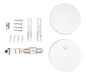 Topaz LSA-DWC-CNPY-WH Canopy Drywall Surface Mount Kit With 12 Foot Power Cord/Connector White For LSA Architectural Linear Strip (T77060)
