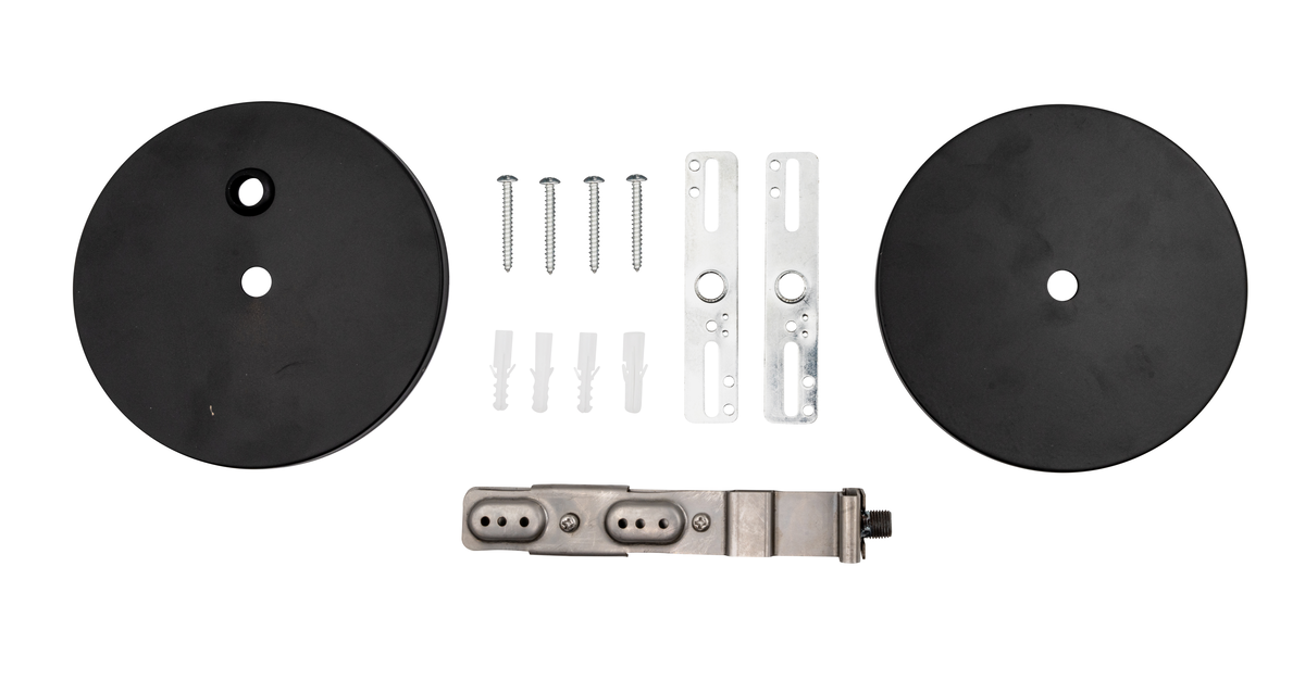 Topaz LSA-DWC-CNPY-BL Canopy Drywall Surface Mount Kit With 12 Foot Power Cord/Connector Black For LSA Architectural Linear Strip (T77061)
