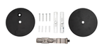 Topaz LSA-DWC-CNPY-BL Canopy Drywall Surface Mount Kit With 12 Foot Power Cord/Connector Black For LSA Architectural Linear Strip (T77061)