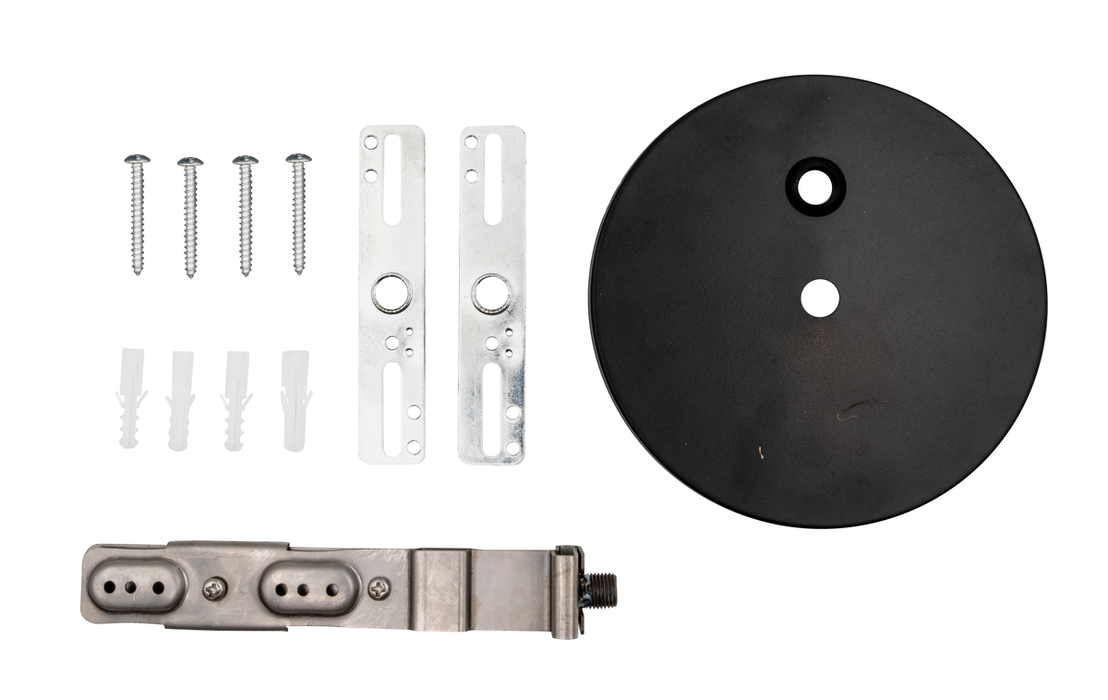 Topaz LSA-DWC-CNPY-BL Canopy Drywall Surface Mount Kit With 12 Foot Power Cord/Connector Black For LSA Architectural Linear Strip (T77061)